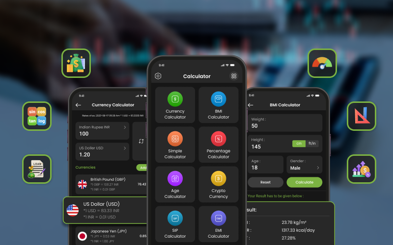 Mobile banking app dashboard with clean blue interface and financial graphs